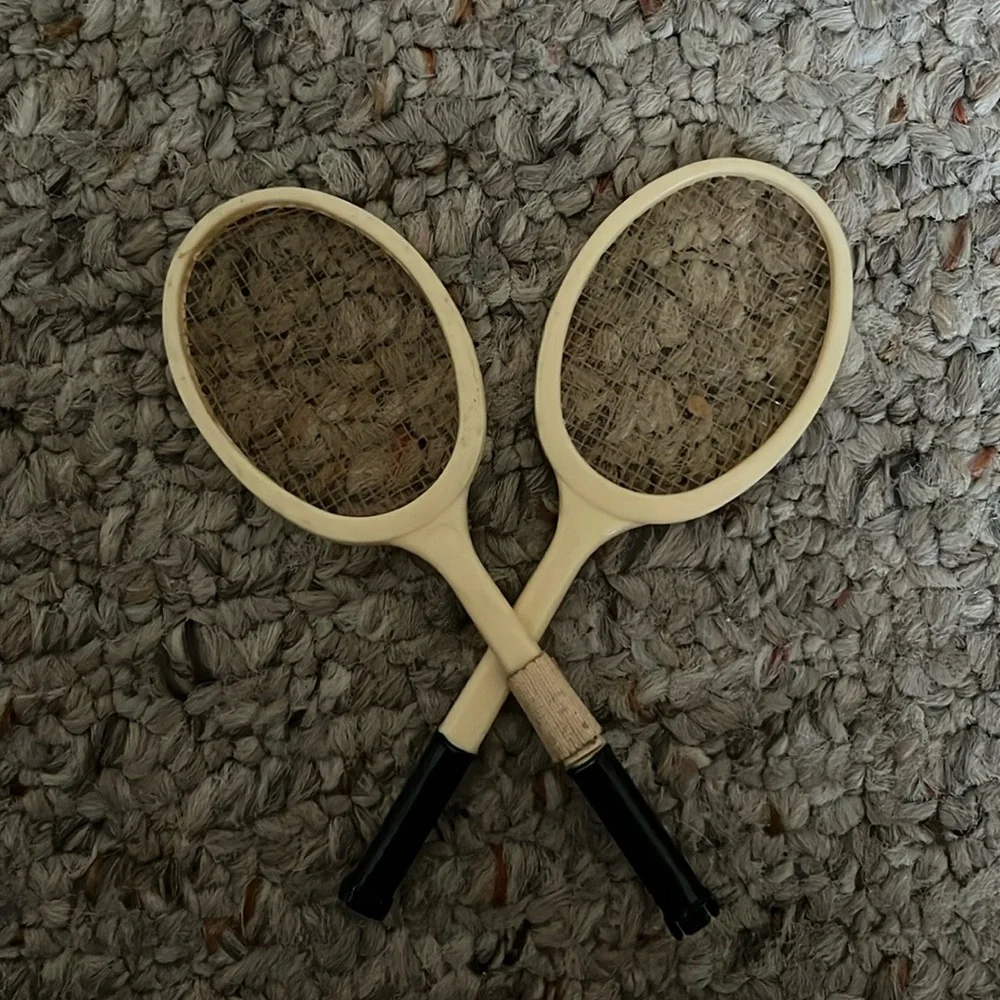 Vintage 1960s Mattel Barbie Fashion #941 Tennis Anyone Rackets (2) Mattel